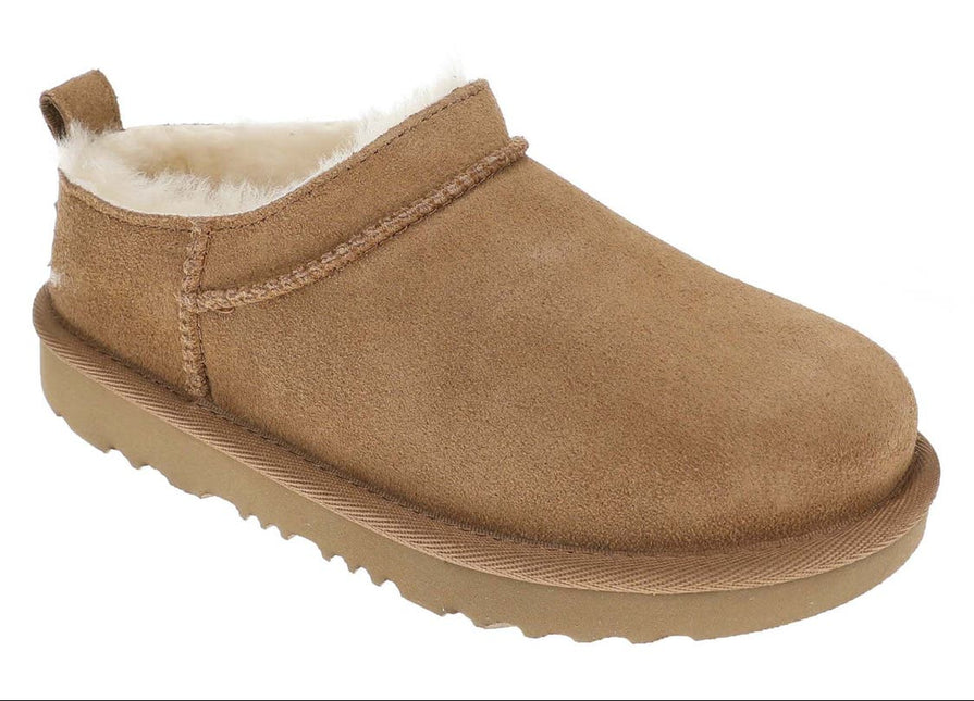 UGG CLASSIC MICRO YOUTH CLOGS - Chestnut