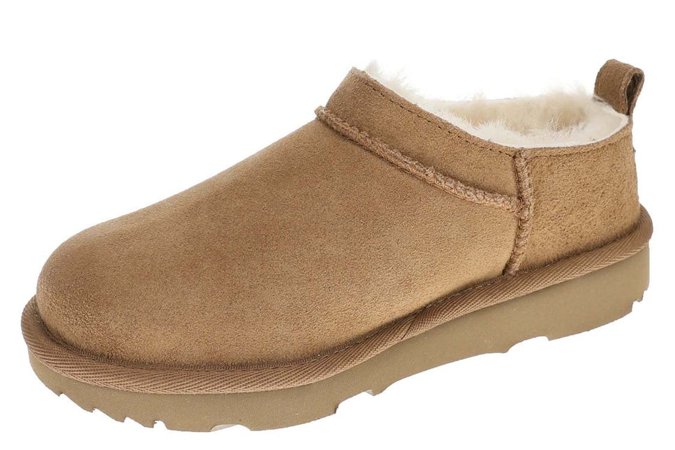 UGG CLASSIC MICRO YOUTH CLOGS - Chestnut