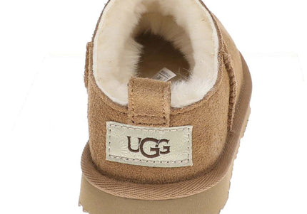 UGG CLASSIC MICRO YOUTH CLOGS - Chestnut