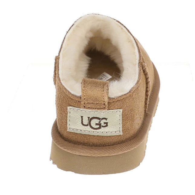 UGG CLASSIC MICRO YOUTH CLOGS - Chestnut