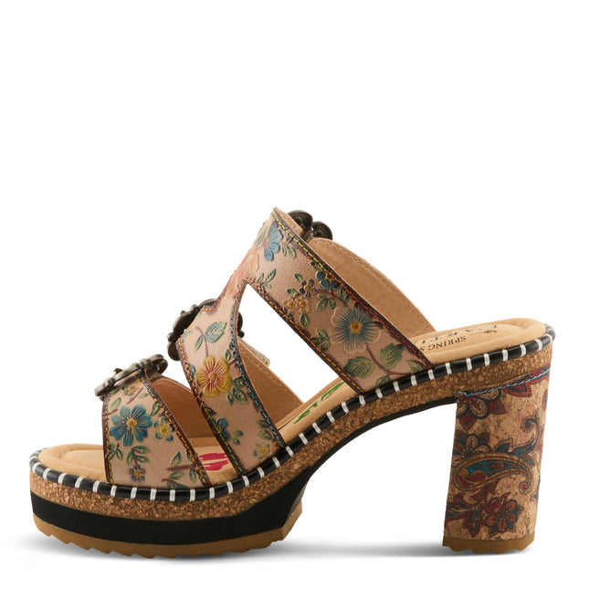 L'ARTISTE MILEMARKER WOMEN SANDALS - Beige Multi