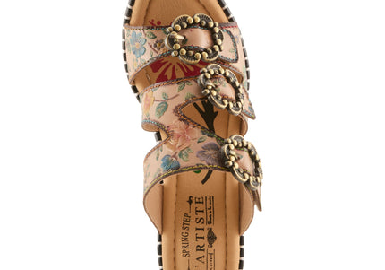 L'ARTISTE MILEMARKER WOMEN SANDALS - Beige Multi