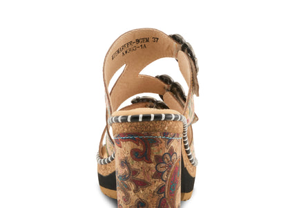 L'ARTISTE MILEMARKER WOMEN SANDALS - Beige Multi