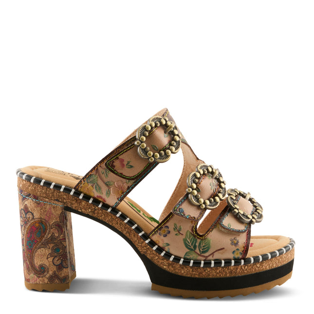 L'ARTISTE MILEMARKER WOMEN SANDALS - Beige Multi