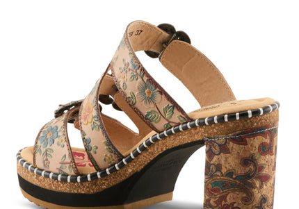 L'ARTISTE MILEMARKER WOMEN SANDALS - Beige Multi