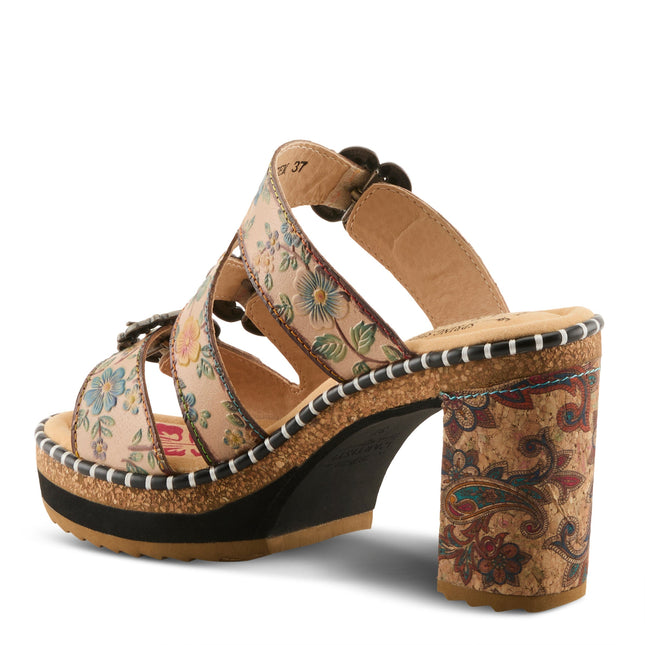 L'ARTISTE MILEMARKER WOMEN SANDALS - Beige Multi