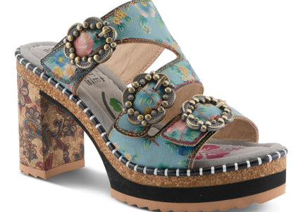 L'ARTISTE MILEMARKER WOMEN SANDALS - Blue Multi