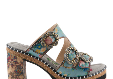 L'ARTISTE MILEMARKER WOMEN SANDALS - Blue Multi