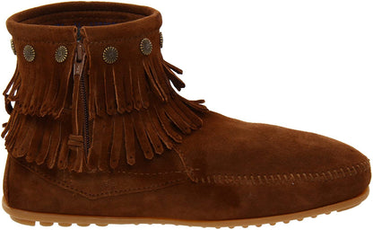 MINNETONKA Double Fringe Side Zip