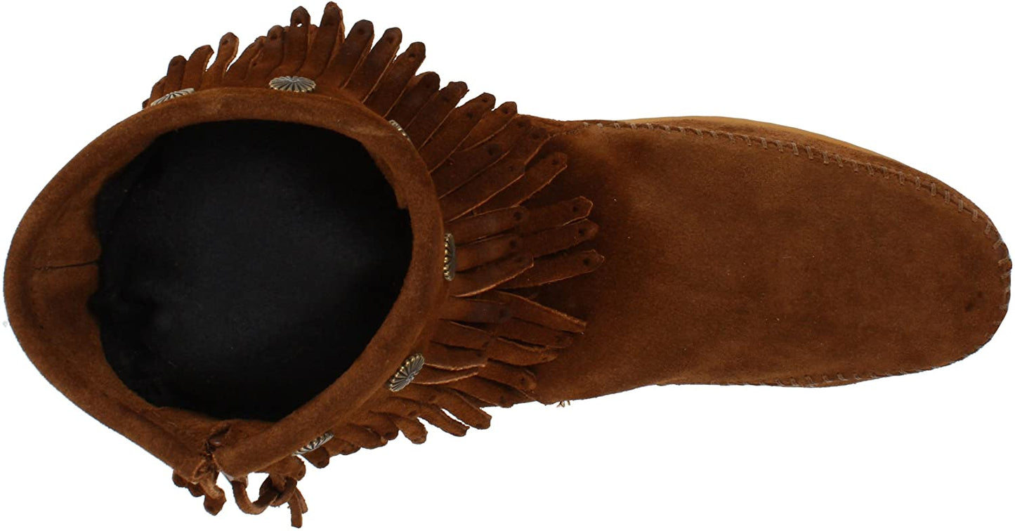 MINNETONKA Double Fringe Side Zip