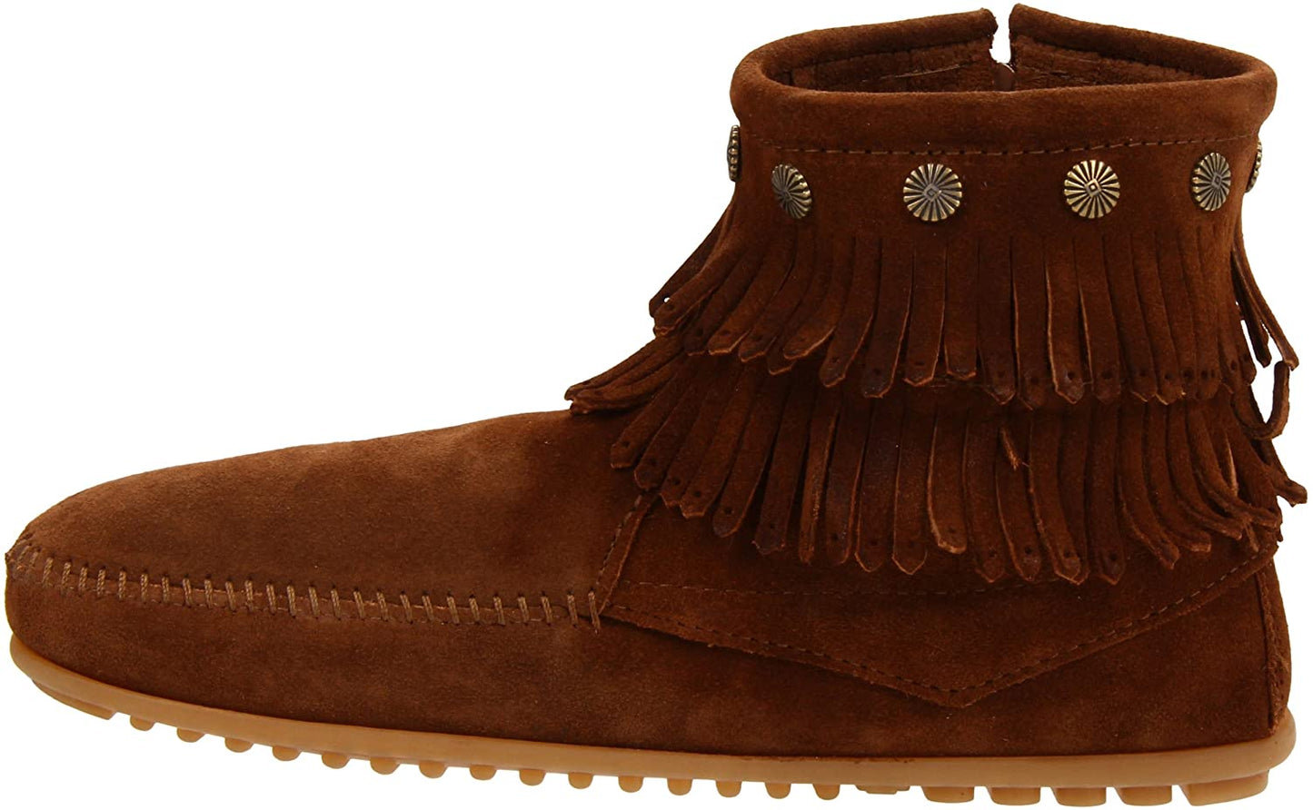 MINNETONKA Double Fringe Side Zip