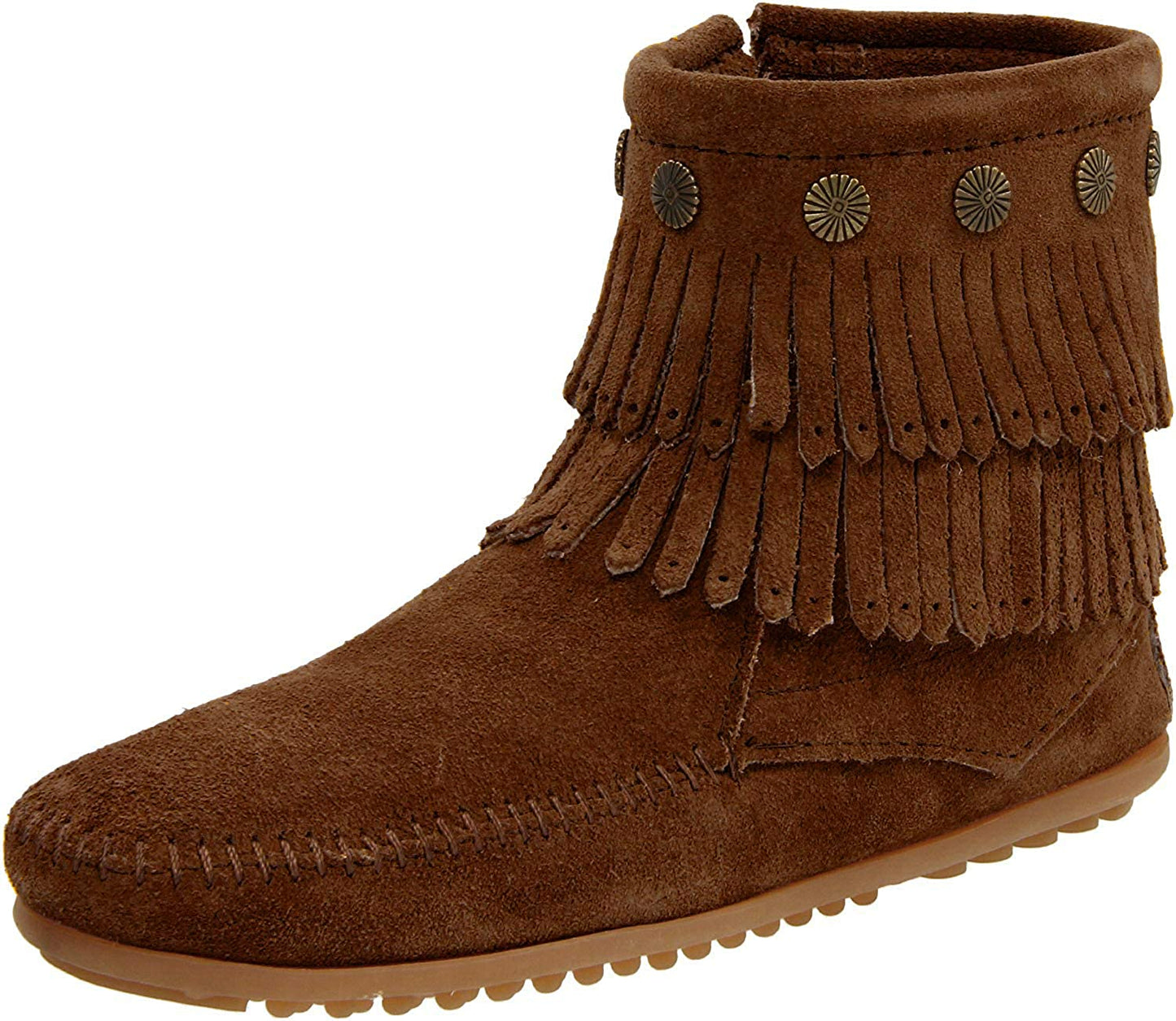 MINNETONKA Double Fringe Side Zip