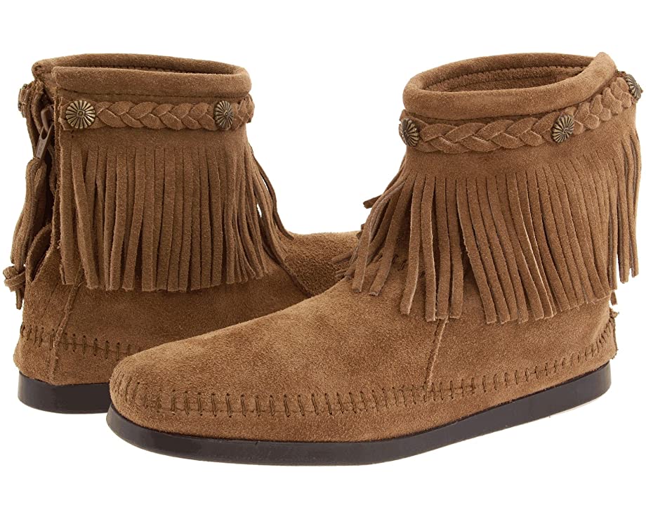 MINNETONKA DOUBLE FRINGE SIDE ZIP