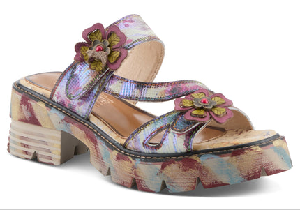 L'ARTISTE MYRINA WOMEN SANDALS - Plum Multi