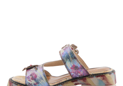 L'ARTISTE MYRINA WOMEN SANDALS - Plum Multi