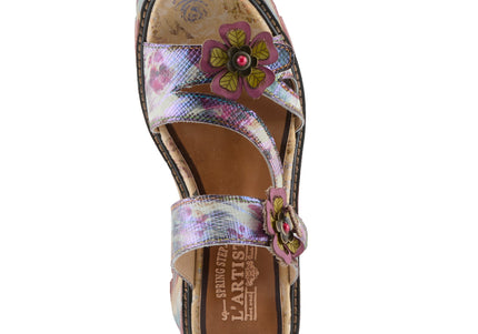 L'ARTISTE MYRINA WOMEN SANDALS - Plum Multi