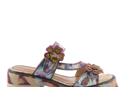 L'ARTISTE MYRINA WOMEN SANDALS - Plum Multi