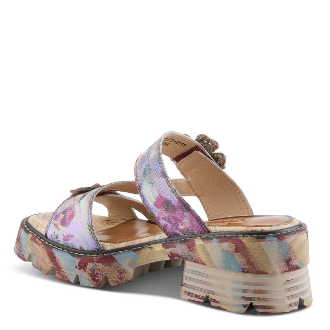 L'ARTISTE MYRINA WOMEN SANDALS - Plum Multi