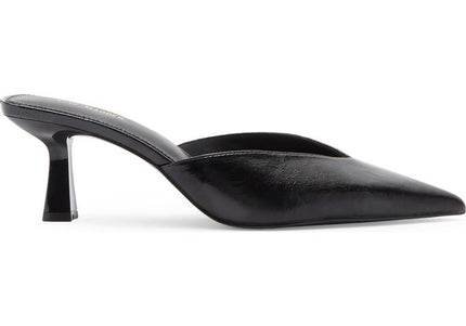 STEVE MADDEN MOD WOMEN MULES - Black Crinkle