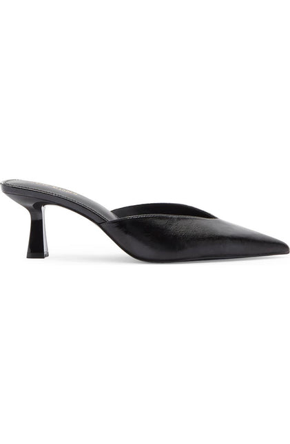 STEVE MADDEN MOD WOMEN MULES - Black Crinkle