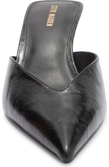 STEVE MADDEN MOD WOMEN MULES - Black Crinkle
