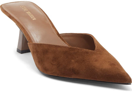 STEVE MADDEN MOD WOMEN MULES - Brown Suede