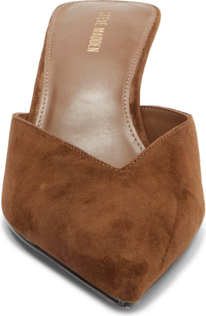 STEVE MADDEN MOD WOMEN MULES - Brown Suede