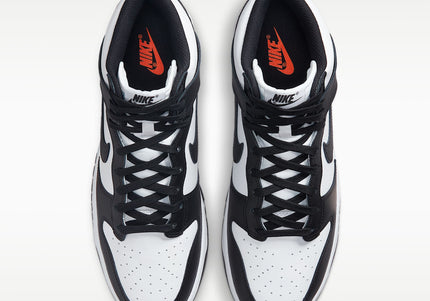 NIKE DUNK HI RETRO MEN SNEAKERS - White/Black/Total Orange