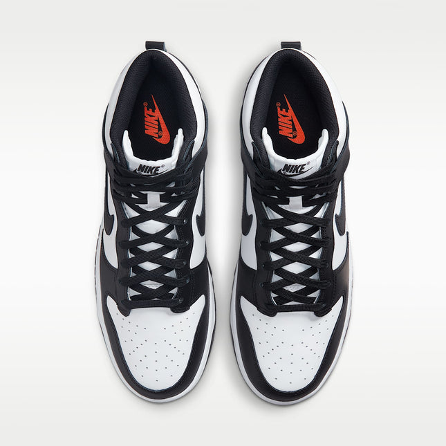 NIKE DUNK HI RETRO MEN SNEAKERS - White/Black/Total Orange
