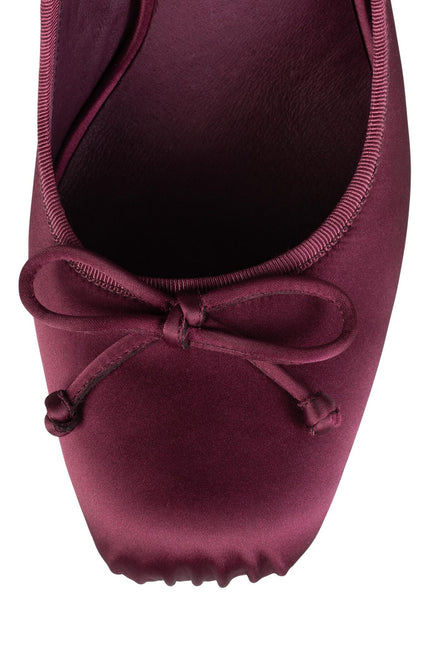 JEFFREY CAMPBELL NYMPHA WOMEN HEELS Wine Satin