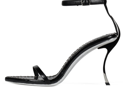 JEFFREY CAMPBELL OBSESS-ST Black Silver
