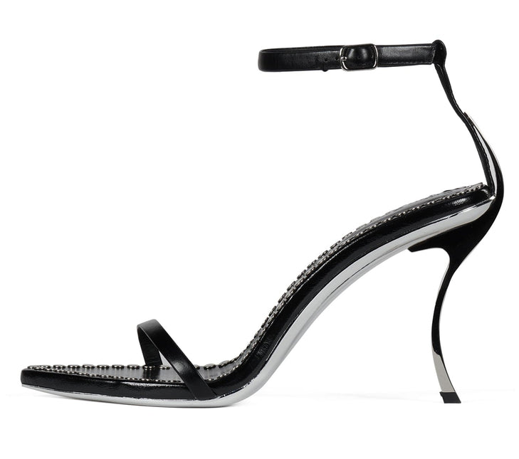 JEFFREY CAMPBELL OBSESS-ST Black Silver