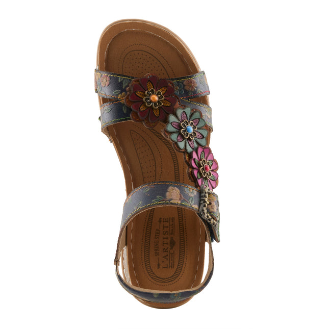 L'ARTISTE OFFCENTER WOMEN SANDALS - Navy Multi
