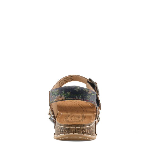 L'ARTISTE OFFCENTER WOMEN SANDALS - Navy Multi