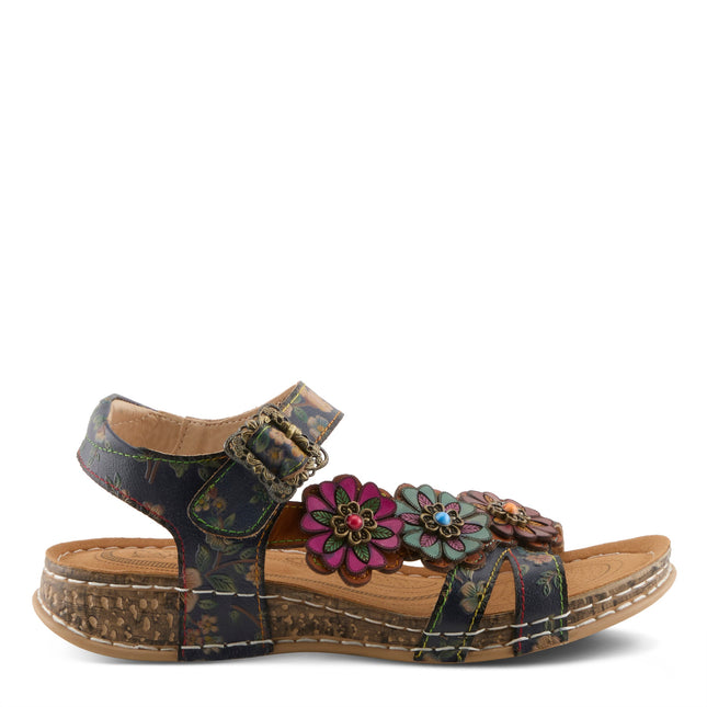 L'ARTISTE OFFCENTER WOMEN SANDALS - Navy Multi