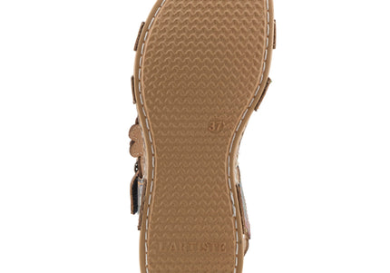 L'ARTISTE OFFCENTER WOMEN SANDALS - Navy Multi