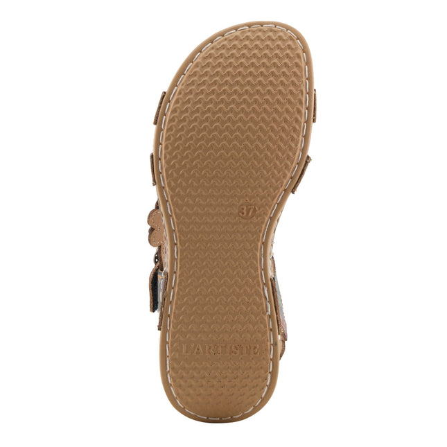 L'ARTISTE OFFCENTER WOMEN SANDALS - Navy Multi
