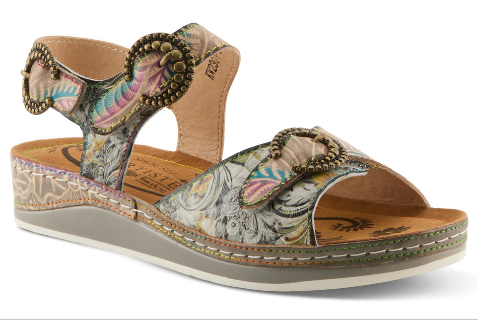 L'ARTISTE OFFTRAK WOMEN SANDALS - Grey Multi