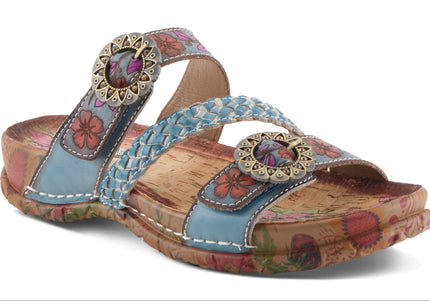L'ARTISTE ONTHEROAD WOMEN SANDALS - Blue Multi