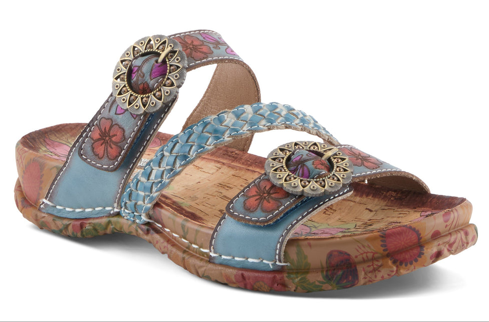 L'ARTISTE ONTHEROAD WOMEN SANDALS - Blue Multi