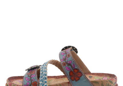 L'ARTISTE ONTHEROAD WOMEN SANDALS - Blue Multi