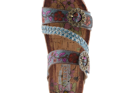 L'ARTISTE ONTHEROAD WOMEN SANDALS - Blue Multi