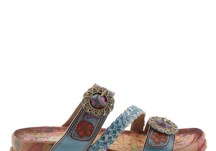 L'ARTISTE ONTHEROAD WOMEN SANDALS - Blue Multi