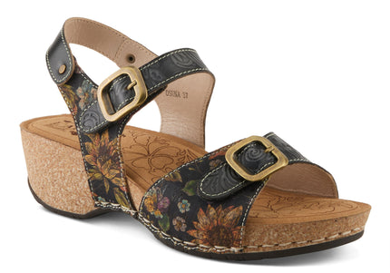 L'ARTISTE OSUNA WOMEN SANDALS - Black Multi