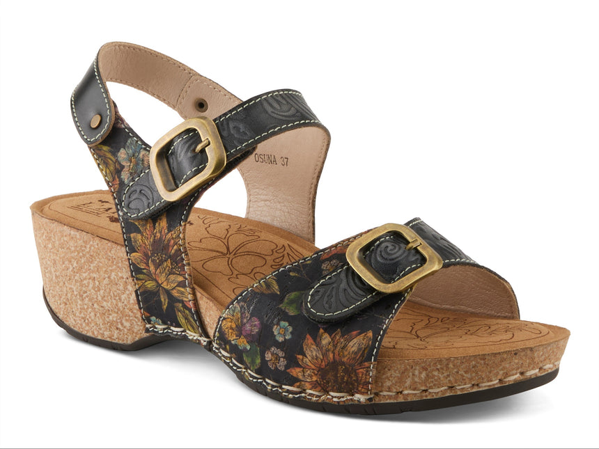 L'ARTISTE OSUNA WOMEN SANDALS - Black Multi