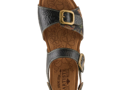 L'ARTISTE OSUNA WOMEN SANDALS - Black Multi