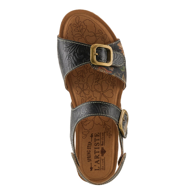 L'ARTISTE OSUNA WOMEN SANDALS - Black Multi