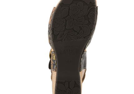 L'ARTISTE OSUNA WOMEN SANDALS - Black Multi