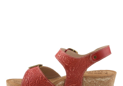L'ARTISTE OSUNA WOMEN SANDALS - Red Multi