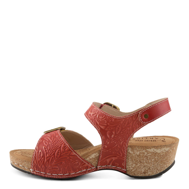 L'ARTISTE OSUNA WOMEN SANDALS - Red Multi